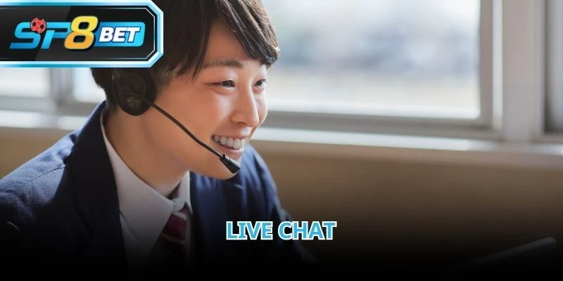 Liên hệ SP8BET qua Live Chat phù hợp với các tình huống cần hỗ trợ gấp